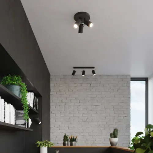 Plafon RING 3P czarny na Arena.pl