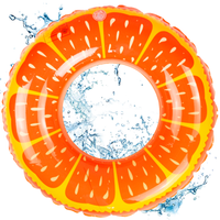 Koło Dmuchane Pomarańcza Do Pływania Na Plażę Basen Dla Dzieci