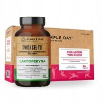 COLLAGEN KOLAGEN DO PICIA LAKTOFERYNA NA KOŚCI STAWY MIĘŚNIE SKÓRA ZESTAW