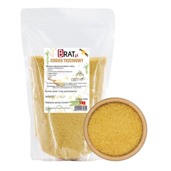 Cukier trzcinowy 1kg zdjęcie 1
