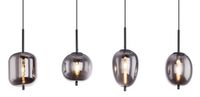 Lampa wisząca Blacky 15345-4H drewniana belka przydymiona