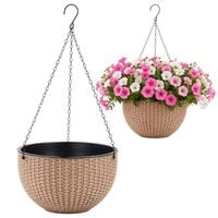 doniczka wisząca kremowa duża plaster miodu 26 cm ros10k