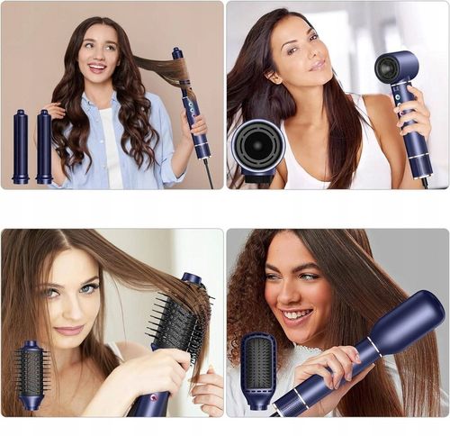 110000RPM Suszarko Lokówka Szczotka do Włosów Obrotowa 5w1 Jonizacja na Arena.pl