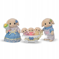 Sylvanian Families Rodzina Flora króliki z trojaczkami 5735