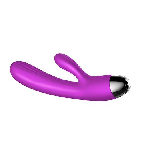 wibrator silicone vibrator and pulsator purple usb 7+7 function / heating na Arena.pl
