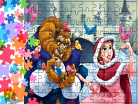 Puzzle tradycyjne - Piękna i Bestia