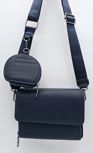 Victoria J. - torebka listonoszka portfelik pasek BOHO granatowy VJ-938 na Arena.pl