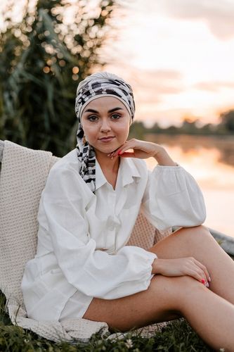 Turban Blanca Bambus Chusta chemioterapia B9/B312 na Arena.pl