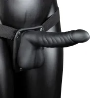 ouch! hollow strap-on żebrowany model z paskiem 21 cm anatomiczny