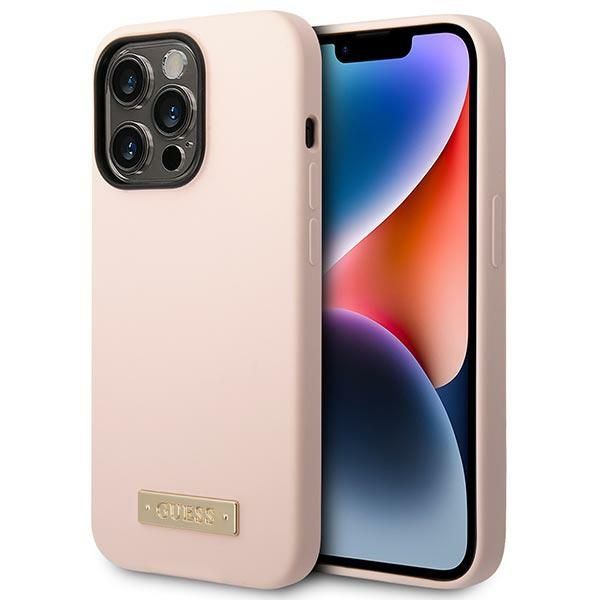 Etui Guess do iPhone 14 Pro Max, Różowy, MagSafe zdjęcie 1