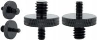 Adapter śruba redukcja 1/4" na M4 statywowa aluminiowa czarna 18 mm