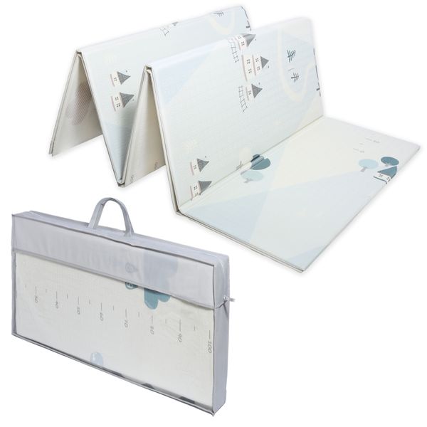 Dwustronna edukacyjna piankowa mata dziecięca XXL 180x200 cm - pingwinek zdjęcie 9