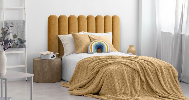 PANELE TAPICEROWANE NA ŚCIANĘ PŁOTEK ŻÓŁTY DLA DZIECI 80cm x 30cm zdjęcie 6