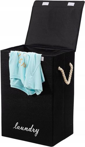 KOSZ NA PRANIE BIELIZNĘ WOLNOSTOJĄCY ORGANIZER SKŁĄDANY Z ZAMYKANIEM na Arena.pl