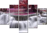 70 100CM OBRAZ 5 ELEM WODOSPAD DONG PEE SUA DRUK PŁÓTNO