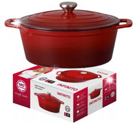 Brytfanna żeliwna z pokrywką MG Home Magda Gesler emaliowana 3,9l 28cm