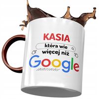Kubek Bordowy Dla Kasi Koleżanki Żony Na Prezent Z Nadrukiem Ze Zdjęciem