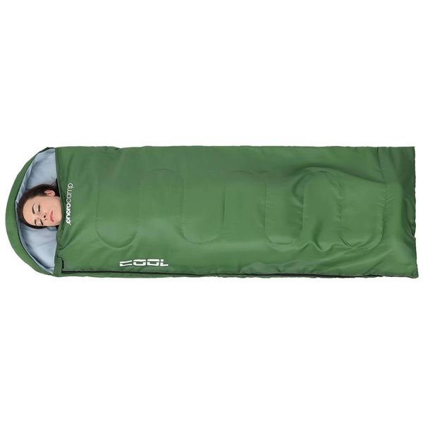 Śpiwór turystyczny mumia kołdra Cool zielony zdjęcie 2