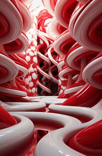 Plakat 56,6x86,4cm Czerwone Wiry zdjęcie 1