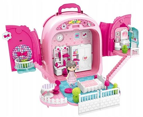 Lalka w Domku salon piękności dla dzieci toaletka 3w1 dla 3 4 5 6 7 latki na Arena.pl