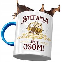 Kubek Błękitny Dla Stefanii Koleżanki Na Prezent Z Nadrukiem Ze Zdjęciem