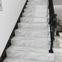 Szare płytki na schody marmuropodobne 100x30