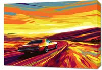 Obraz 70x50cm Pędź Przed Siebie