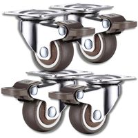 Kółka do mebli zestaw 4szt z hamulcem kółko gumowe obrotowe jezdne