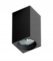 Lampa sufitowa reflektor czarny tuba do salonu sypialni biura MINI SQUARE X