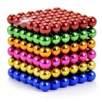 Neocube Klocki Kulki Magnetyczne 5 mm 216 szt Kolorowe Zestaw Magnes