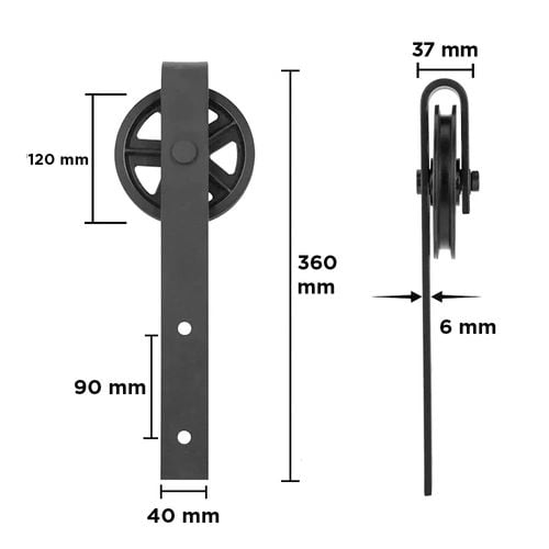 Drzwi przesuwne LOFT wzór Klasyczny, Zestaw, szyna 2m, 1 drzwi na Arena.pl