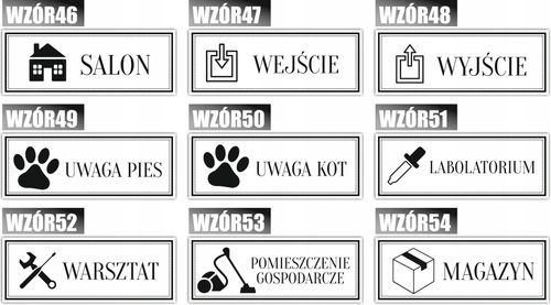 Tabliczka Grawer na Drzwi informacyjna AULA na Arena.pl