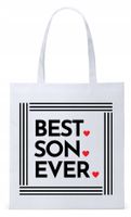 Dla Syna Syneczka Prezent Torba Eco Biała Shopper Z Nadrukiem Ze Zdjęciem