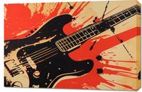 Obraz 90x60cm Gitara Elektryczna