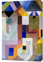 Obraz 60x90cm Colorful Architecture, Paul Klee Vintage do Salonu
