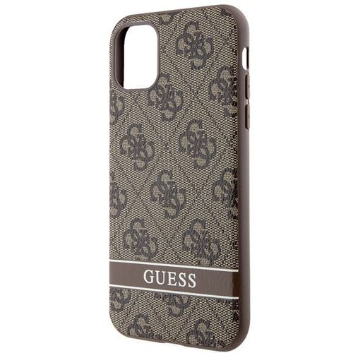 Guess GUHCN61P4SNW iPhone 11 / Xr brązowy/brown hardcase 4G Stripe na Arena.pl
