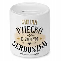 Skarbonka 330 Ml Dla Juliana Syna Dziecka Prezent Z Nadrukiem Ze Zdjęciem