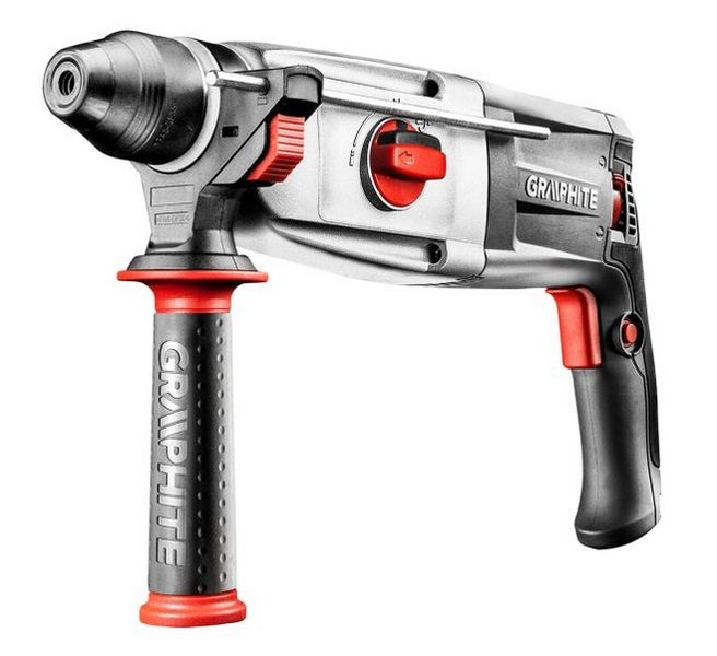 MŁOTOWIERTARKA MŁOT WIERTARKA SDS-Plus 800W AKCESORIA 3,2J GRAPHITE 58G529 zdjęcie 2