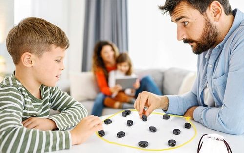 MAGNETYCZNA GRA W SZACHY EDUKACYJNA KAMIENIE MAGNETYCZNE 30 + PLANSZA 2w1 na Arena.pl