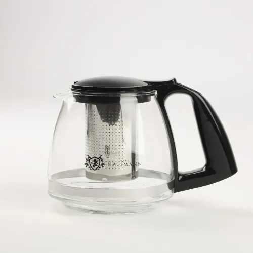 DZBANEK SZKLANY Z STALOWYM ZAPARZACZEM ZAPARZACZ DO HERBATY ZIÓŁ 750 ML na Arena.pl