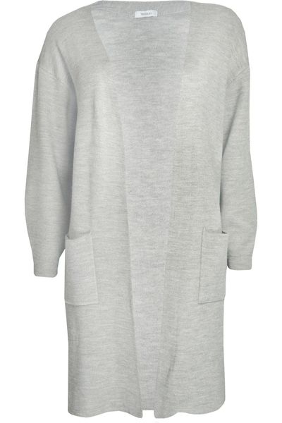 C&A Szara Długa Narzuta z Kieszeniami - 40 / L zdjęcie 1