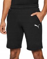 3080 SPODENKI Puma MĘSKIE Z KIESZENIAMI BAWEŁNIANE DRESOWE CZARNE S