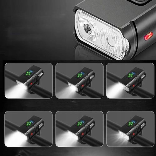 LAMPKA ROWEROWA LED MOCNA TYŁ PRZÓD ŚWIATŁO NA ROWER KIEROWNICĘ USB 800lm na Arena.pl