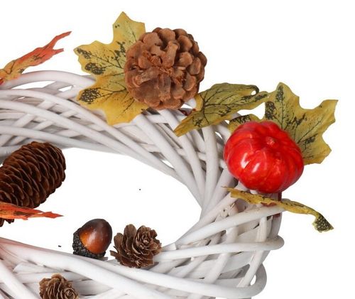 SZTUCZNE DYNIE DYNIA DEKORACJE JESIENNE DUŻY ZESTAW LIŚCIE ŻOŁĘDZIE na Arena.pl