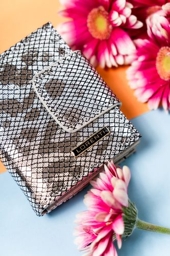 portfel damski skórzany 42329-mer-4287 silver na Arena.pl