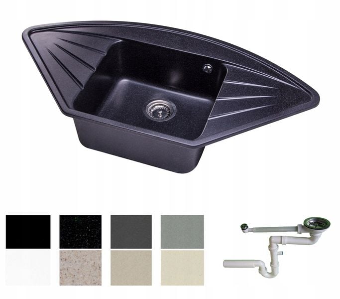 ZLEW ZLEWOZMYWAK GRANIT 8 kolorów 99x52 + SYFON zdjęcie 1