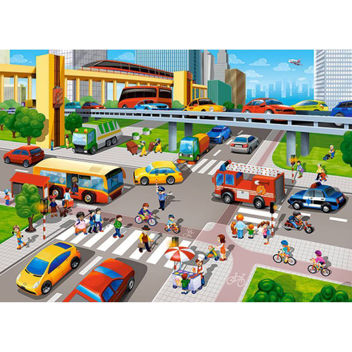 PUZZLE 60EL. CITY RUSH na Arena.pl