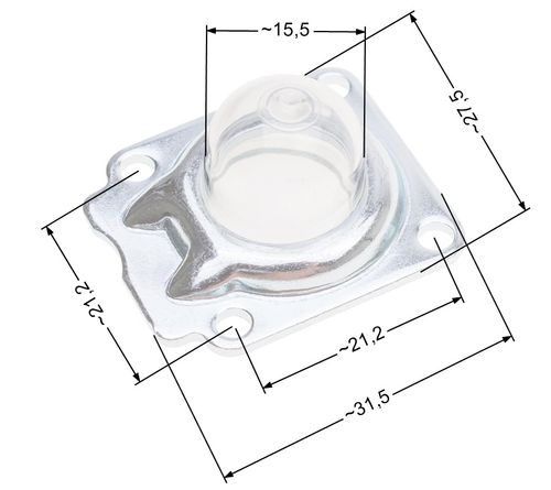 POMPKA PALIWA PRIMER DO KOSY WYKASZAREK PILAREK NAC NZ462 Z METALOWĄ BLASZKĄ MOCUJĄCĄ na Arena.pl