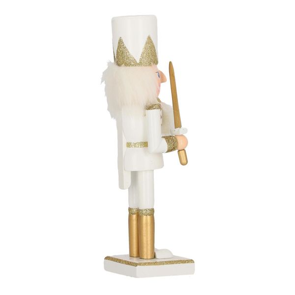 Dziadek do orzechów William 4 25cm biały zdjęcie 4