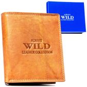 duży, skórzany portfel męski - always wild